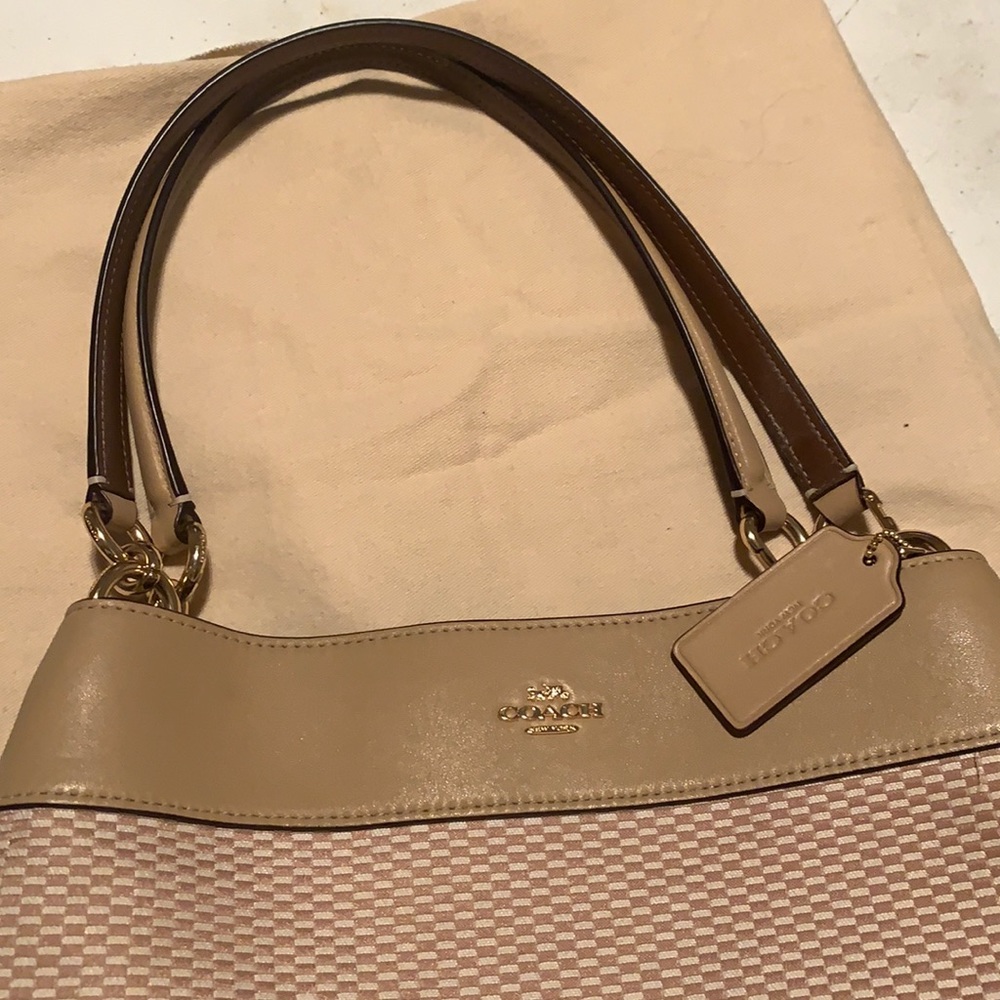 Coach Tan Shoulder bag.  Carried twice